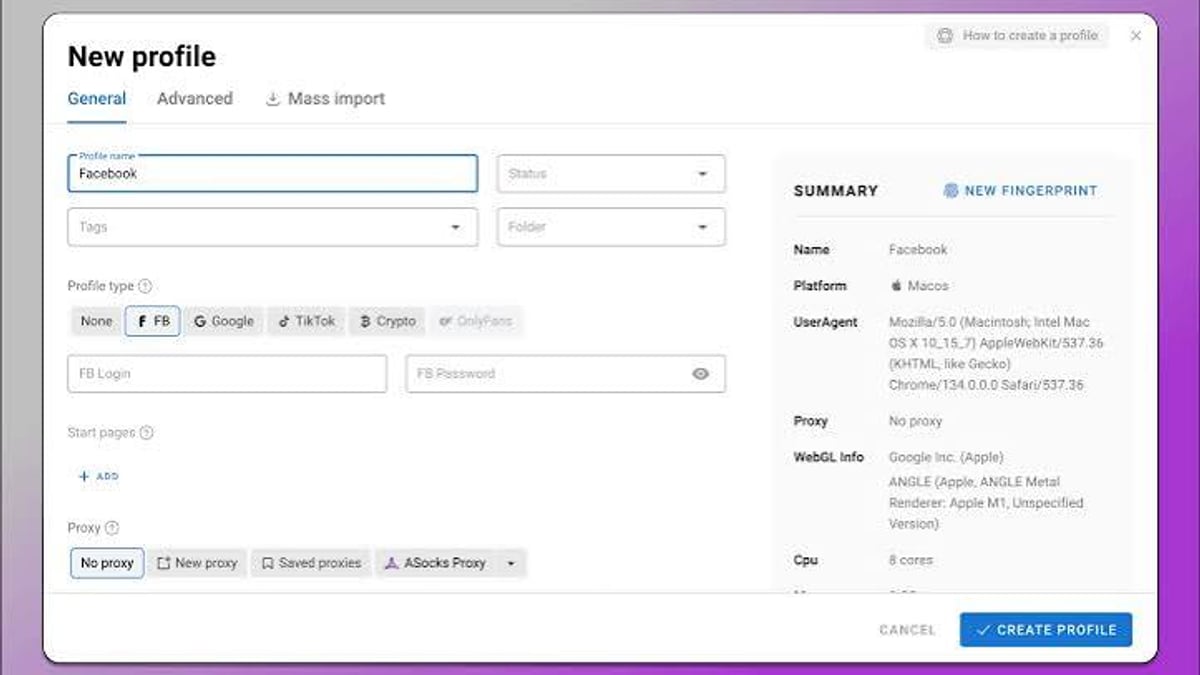 Dolphin{anty} Review 2025: Features, Pricing & Use Cases - workflow example